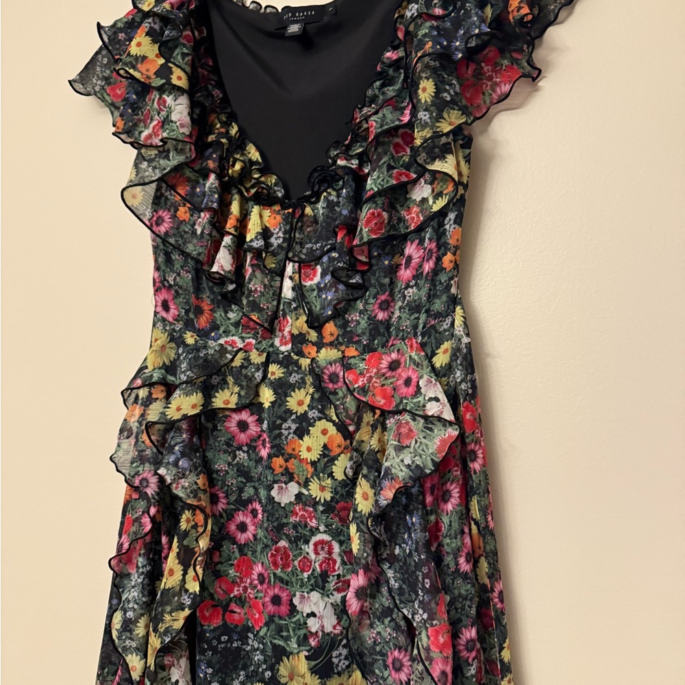 Ted Baker Adiee Floral Ruffle Dress - Picture 6 of 11